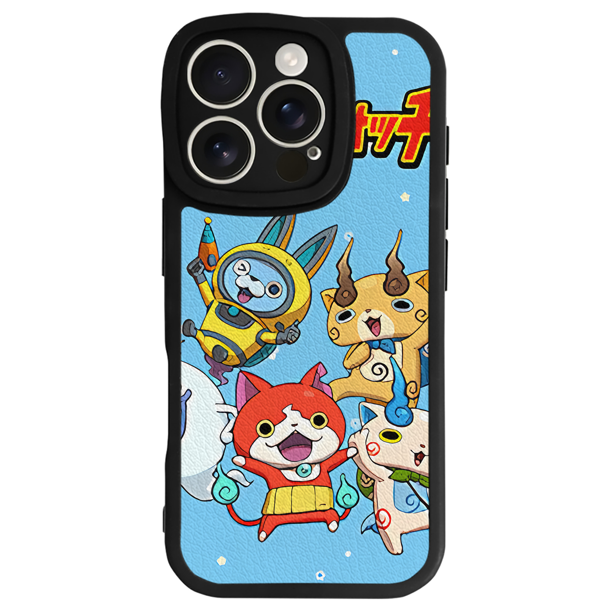 （画像用） 妖怪ウォッチ Yo-kai Watch 【iPhone 16シリーズ対応】シリコンスマホケース（レザー調） 材質：シリコン